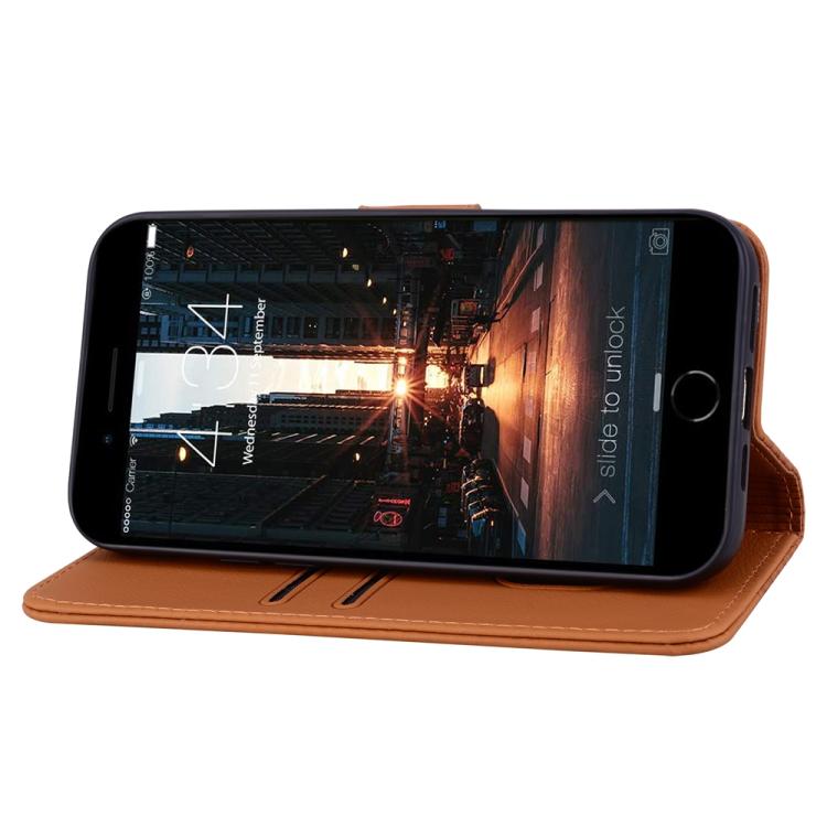 For iPhone 17e / 16e Diamond Buckle Leather Phone Case with Lanyard