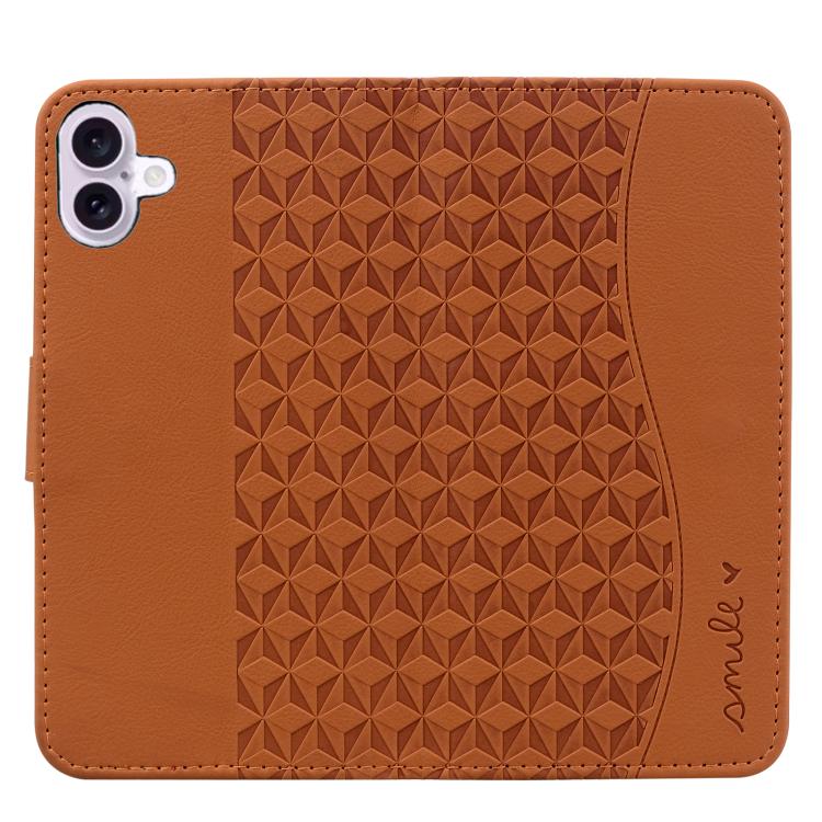 For iPhone 17 Diamond Buckle Leather Phone Case with Lanyard