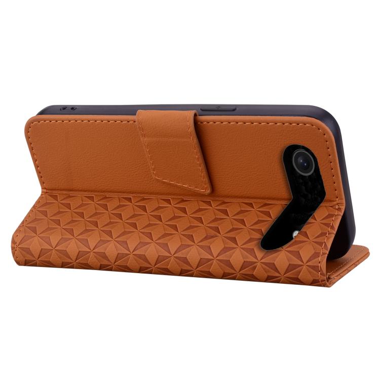 For iPhone Air Diamond Buckle Leather Phone Case with Lanyard