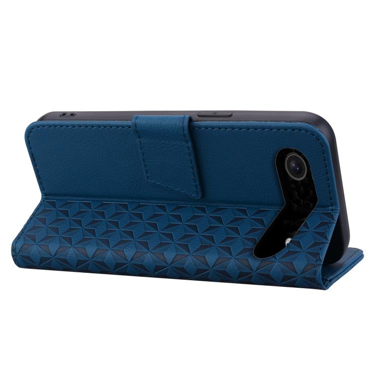 For iPhone Air Diamond Buckle Leather Phone Case with Lanyard