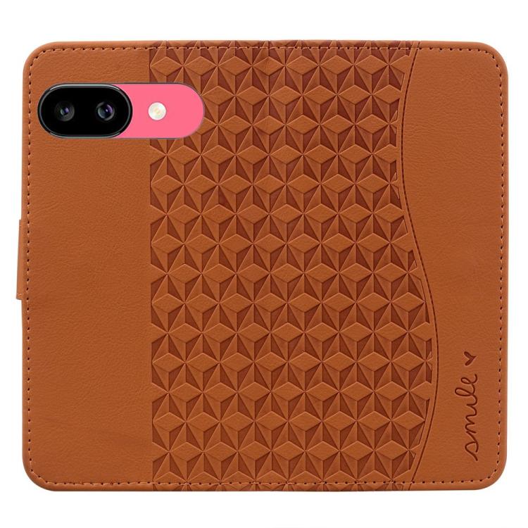 For Google Pixel 9a Business Diamond Buckle Leather Phone Case with Lanyard