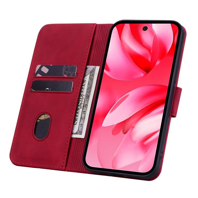 For Google Pixel 9a Business Diamond Buckle Leather Phone Case with Lanyard