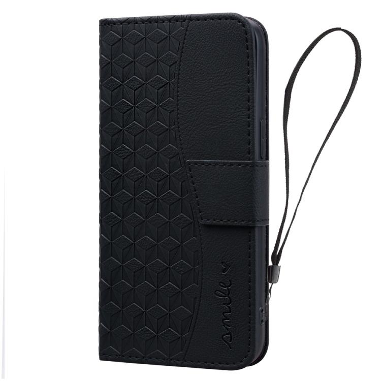 For Google Pixel 9a Business Diamond Buckle Leather Phone Case with Lanyard