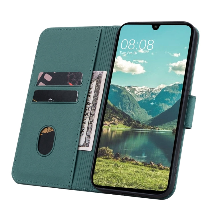 For Samsung Galaxy A05s Diamond Buckle Leather Phone Case with Lanyard