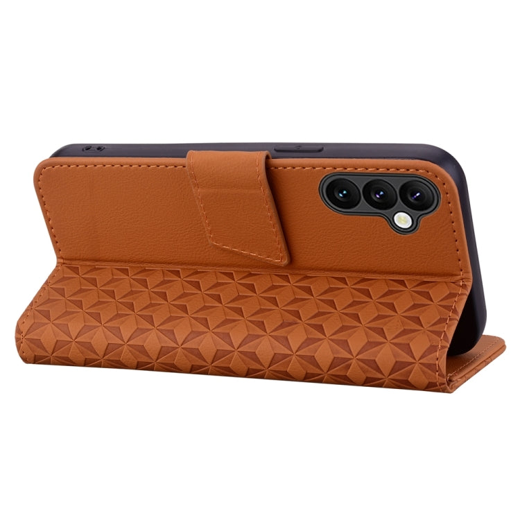 For Samsung Galaxy A05s Diamond Buckle Leather Phone Case with Lanyard