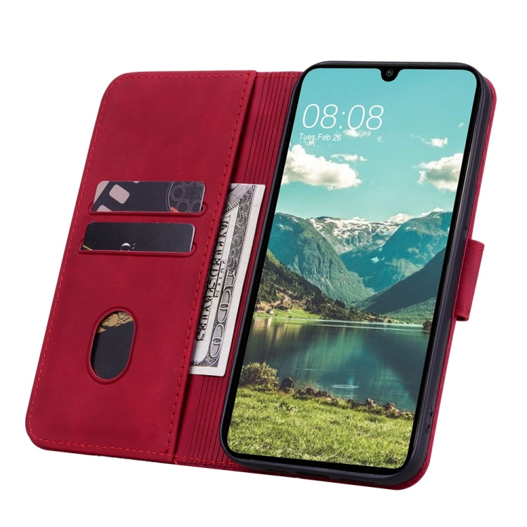For Samsung Galaxy A05s Diamond Buckle Leather Phone Case with Lanyard
