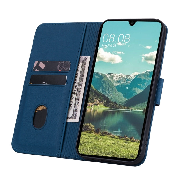 For Samsung Galaxy A05s Diamond Buckle Leather Phone Case with Lanyard