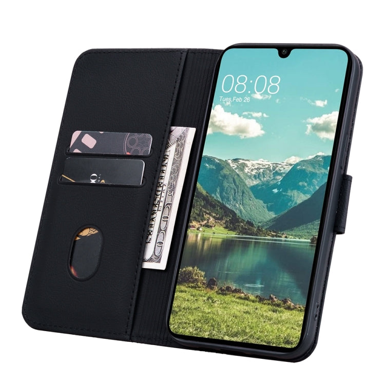 For Samsung Galaxy A05s Diamond Buckle Leather Phone Case with Lanyard