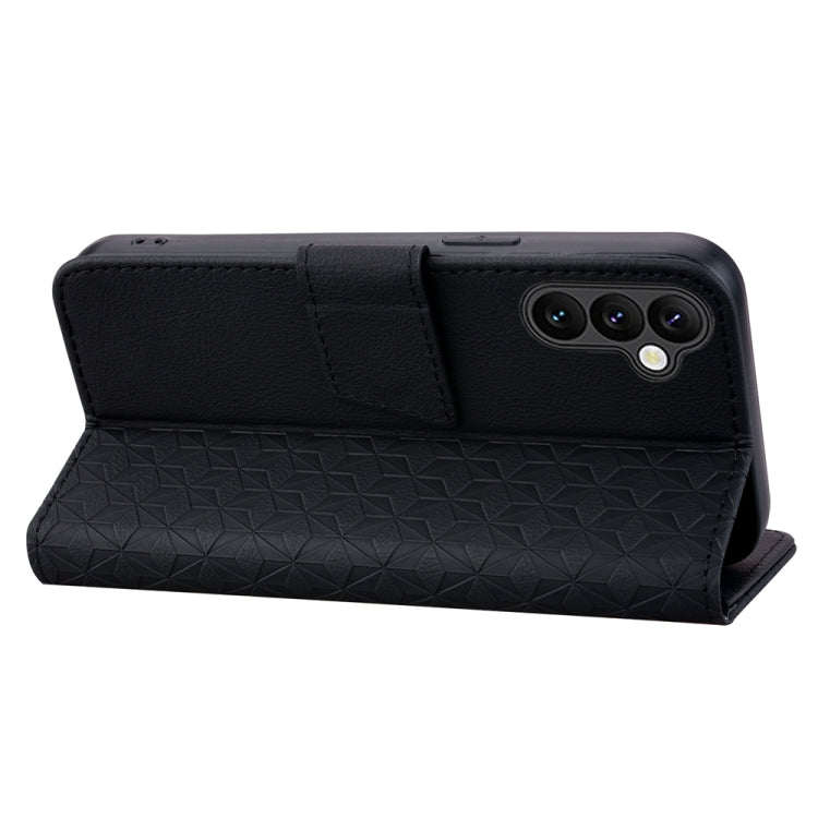For Samsung Galaxy A05s Diamond Buckle Leather Phone Case with Lanyard