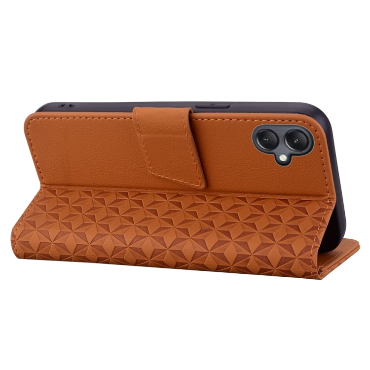 For Samsung Galaxy A05 Diamond Buckle Leather Phone Case with Lanyard