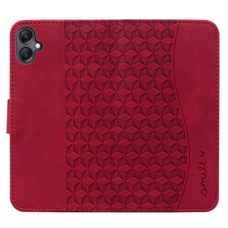 For Samsung Galaxy A05 Diamond Buckle Leather Phone Case with Lanyard