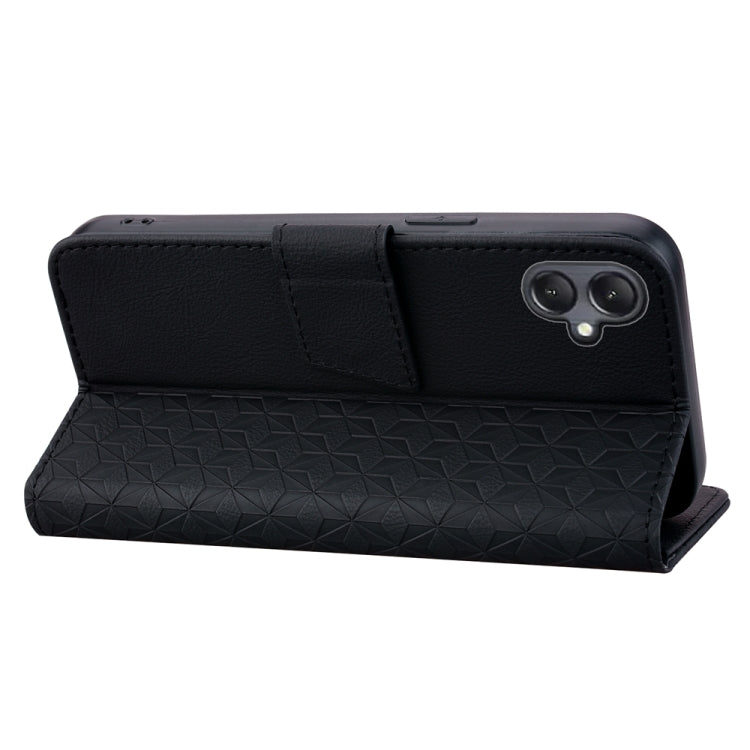 For Samsung Galaxy A05 Diamond Buckle Leather Phone Case with Lanyard