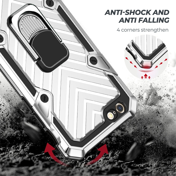 For iPhone 6 / 6s Cool Armor PC+TPU Shockproof Case with 360 Degree Rotation Ring Holder
