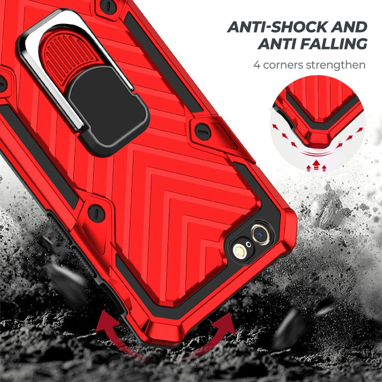 For iPhone 6 / 6s Cool Armor PC+TPU Shockproof Case with 360 Degree Rotation Ring Holder