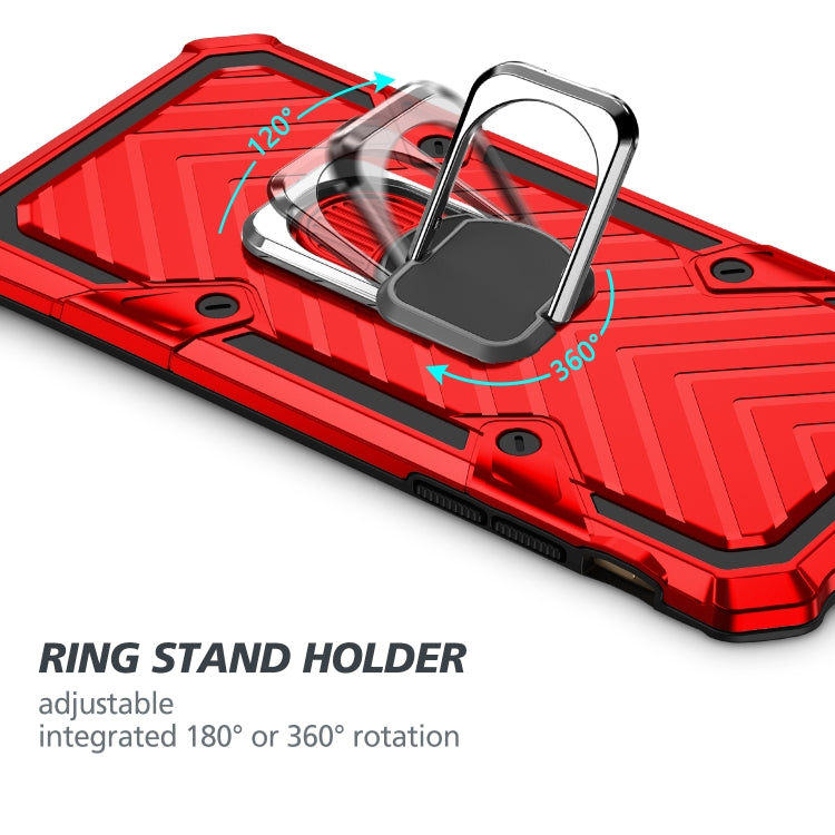 For iPhone 6 / 6s Cool Armor PC+TPU Shockproof Case with 360 Degree Rotation Ring Holder