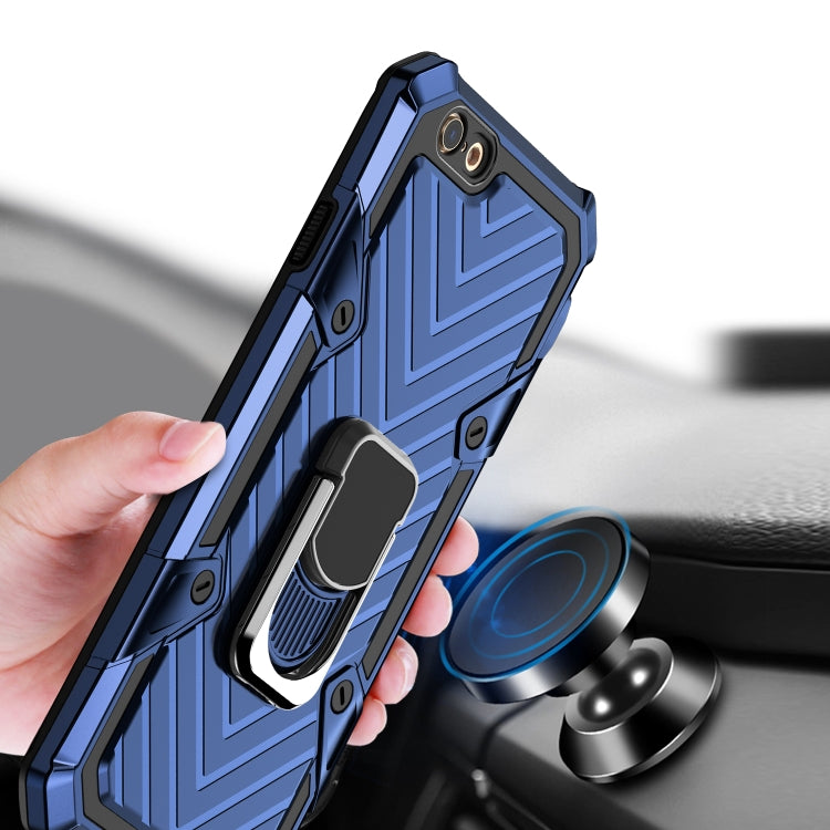 For iPhone 6 / 6s Cool Armor PC+TPU Shockproof Case with 360 Degree Rotation Ring Holder