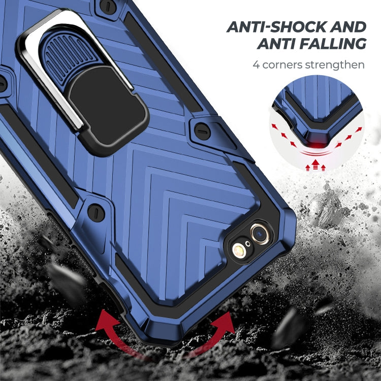 For iPhone 6 / 6s Cool Armor PC+TPU Shockproof Case with 360 Degree Rotation Ring Holder