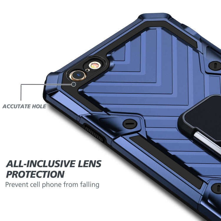 For iPhone 6 / 6s Cool Armor PC+TPU Shockproof Case with 360 Degree Rotation Ring Holder