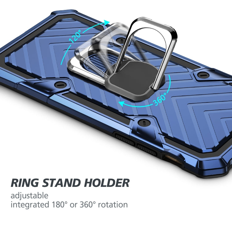 For iPhone 6 / 6s Cool Armor PC+TPU Shockproof Case with 360 Degree Rotation Ring Holder