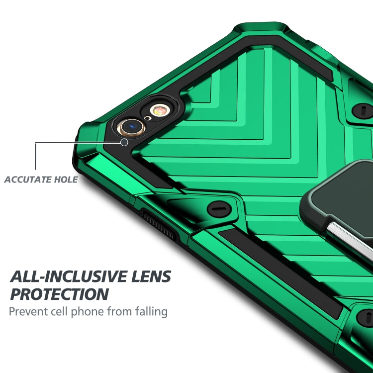 For iPhone 6 / 6s Cool Armor PC+TPU Shockproof Case with 360 Degree Rotation Ring Holder