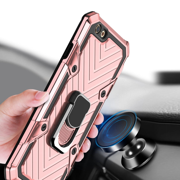 For iPhone 6s Plus / 6 Plus Cool Armor PC+TPU Shockproof Case with 360 Degree Rotation Ring Holder