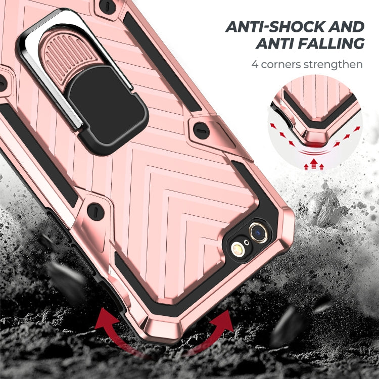 For iPhone 6s Plus / 6 Plus Cool Armor PC+TPU Shockproof Case with 360 Degree Rotation Ring Holder