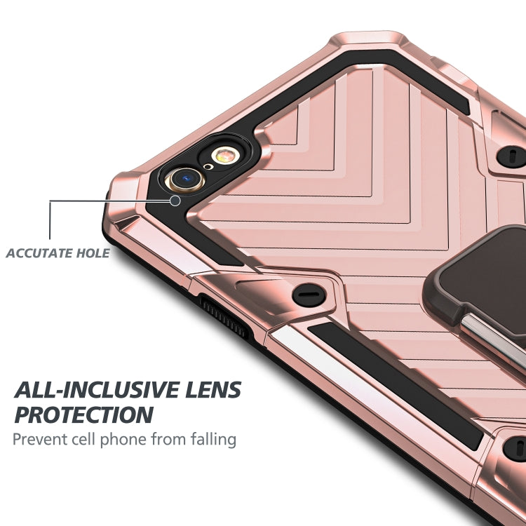For iPhone 6s Plus / 6 Plus Cool Armor PC+TPU Shockproof Case with 360 Degree Rotation Ring Holder