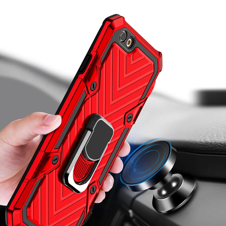 For iPhone 6s Plus / 6 Plus Cool Armor PC+TPU Shockproof Case with 360 Degree Rotation Ring Holder
