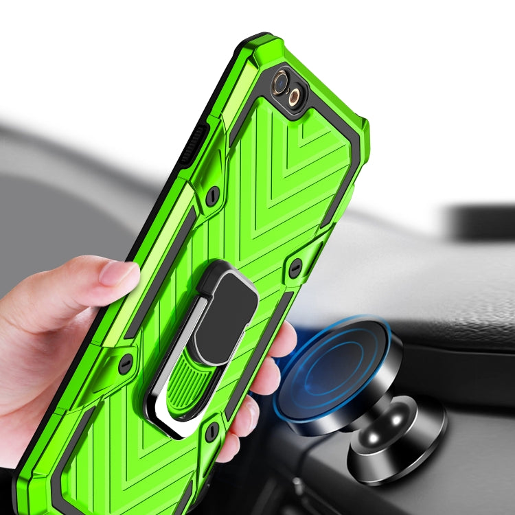 For iPhone 6s Plus / 6 Plus Cool Armor PC+TPU Shockproof Case with 360 Degree Rotation Ring Holder