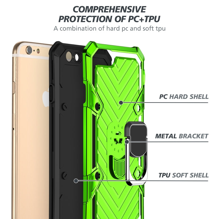 For iPhone 6s Plus / 6 Plus Cool Armor PC+TPU Shockproof Case with 360 Degree Rotation Ring Holder
