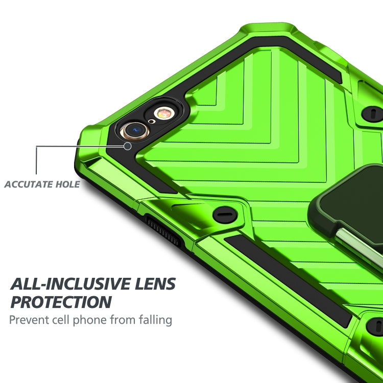 For iPhone 6s Plus / 6 Plus Cool Armor PC+TPU Shockproof Case with 360 Degree Rotation Ring Holder