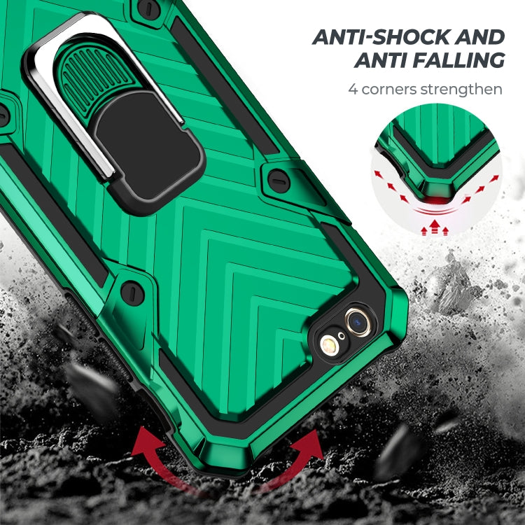 For iPhone 6s Plus / 6 Plus Cool Armor PC+TPU Shockproof Case with 360 Degree Rotation Ring Holder