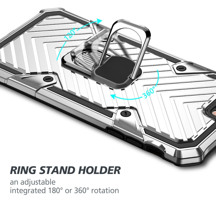 For iPhone 8 Plus / 7 Plus Cool Armor PC+TPU Shockproof Case with 360 Degree Rotation Ring Holder