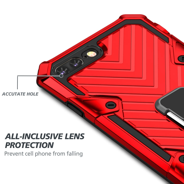 For iPhone 8 Plus / 7 Plus Cool Armor PC+TPU Shockproof Case with 360 Degree Rotation Ring Holder