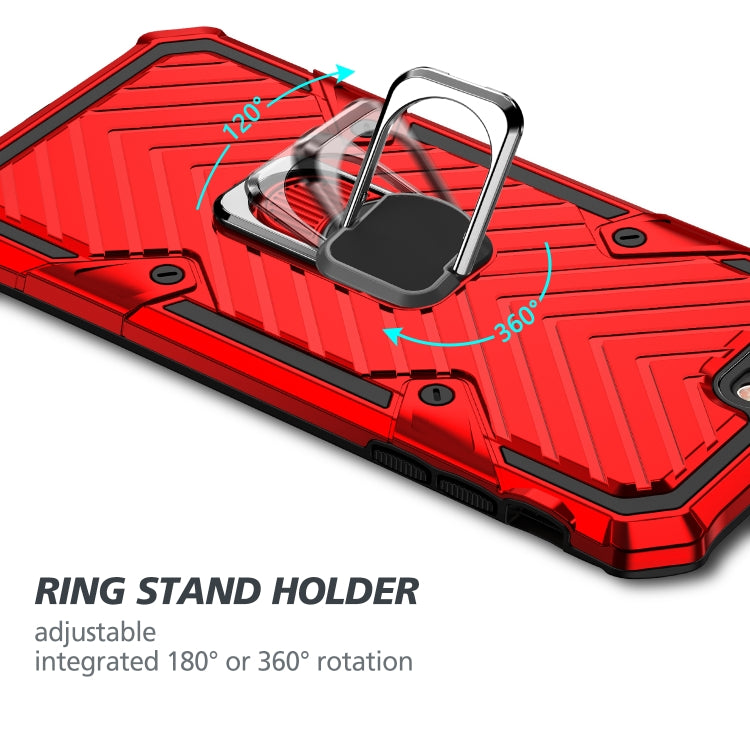 For iPhone 8 Plus / 7 Plus Cool Armor PC+TPU Shockproof Case with 360 Degree Rotation Ring Holder