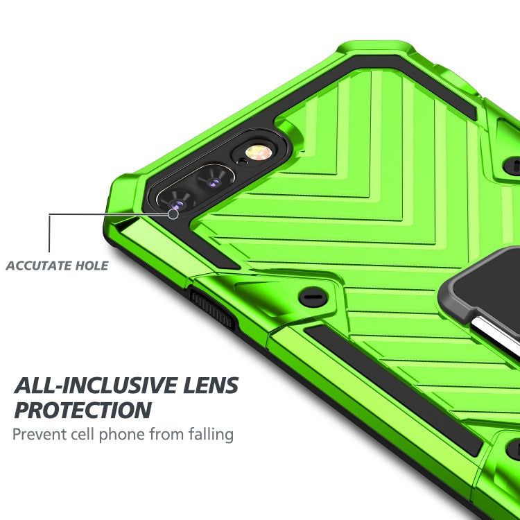 For iPhone 8 Plus / 7 Plus Cool Armor PC+TPU Shockproof Case with 360 Degree Rotation Ring Holder