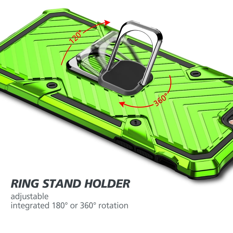 For iPhone 8 Plus / 7 Plus Cool Armor PC+TPU Shockproof Case with 360 Degree Rotation Ring Holder