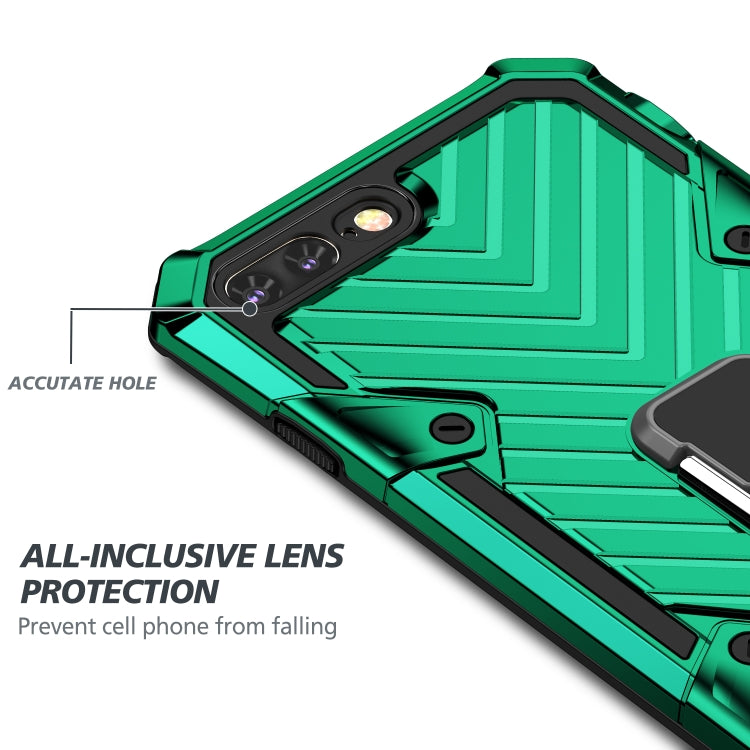 For iPhone 8 Plus / 7 Plus Cool Armor PC+TPU Shockproof Case with 360 Degree Rotation Ring Holder