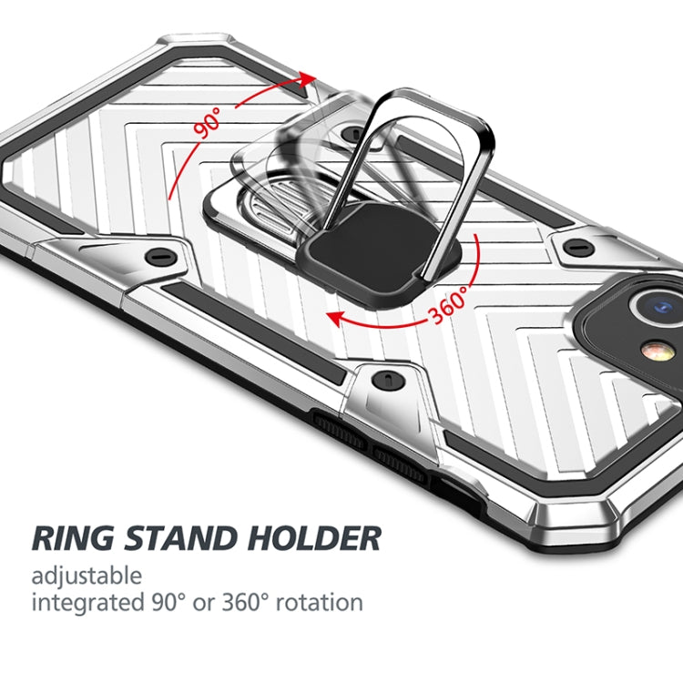 For iPhone 11 Cool Armor PC+TPU Shockproof Case with 360 Degree Rotation Ring Holder