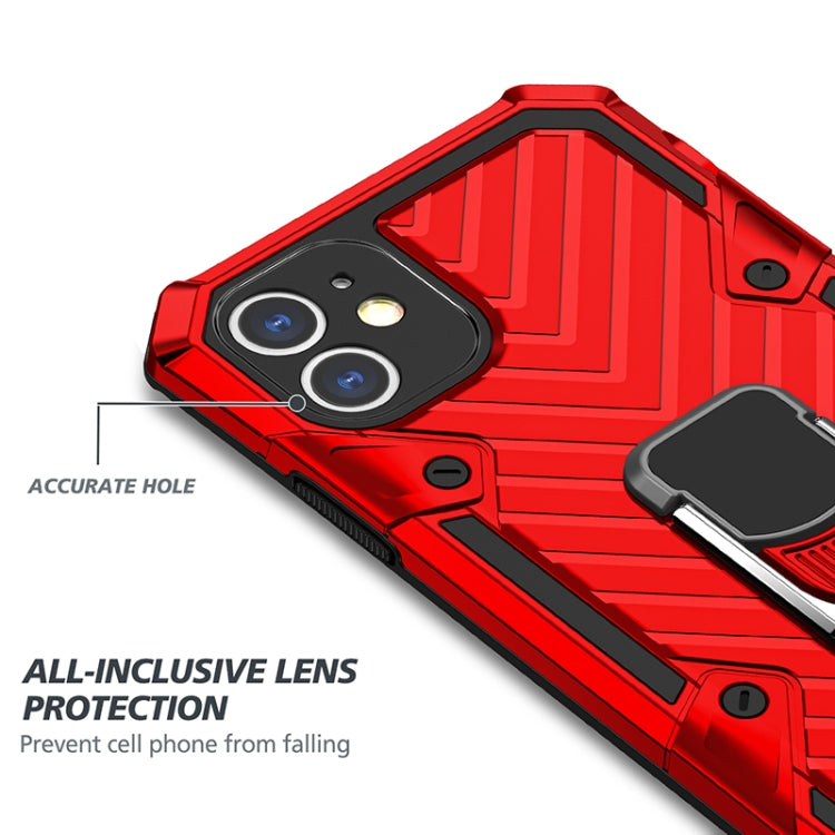 For iPhone 11 Cool Armor PC+TPU Shockproof Case with 360 Degree Rotation Ring Holder