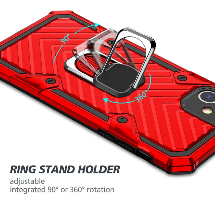 For iPhone 11 Cool Armor PC+TPU Shockproof Case with 360 Degree Rotation Ring Holder