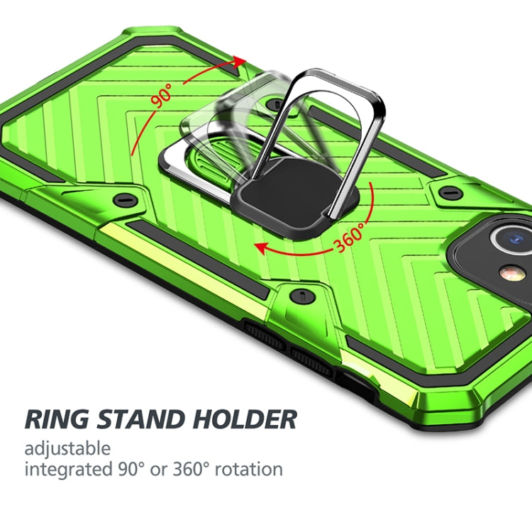 For iPhone 11 Cool Armor PC+TPU Shockproof Case with 360 Degree Rotation Ring Holder