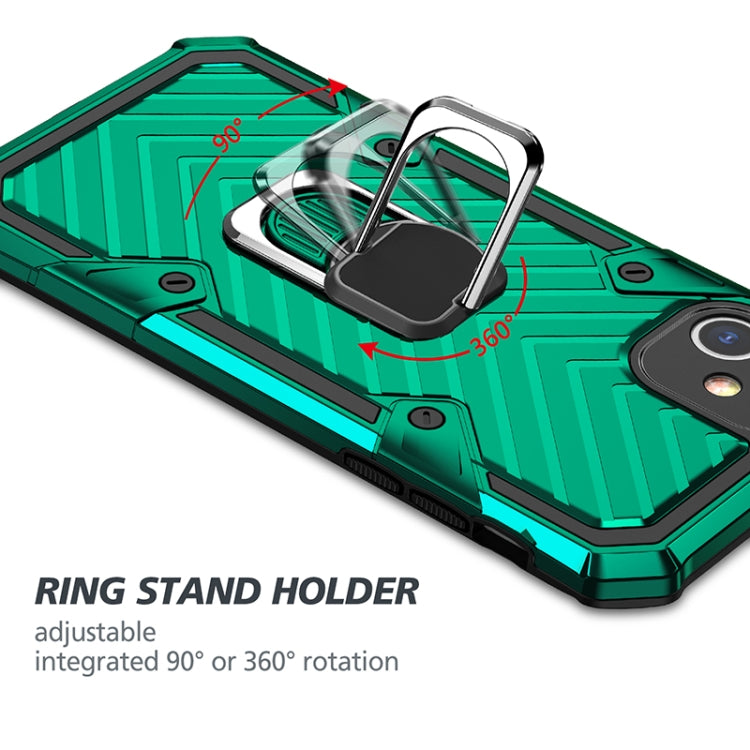 For iPhone 11 Cool Armor PC+TPU Shockproof Case with 360 Degree Rotation Ring Holder