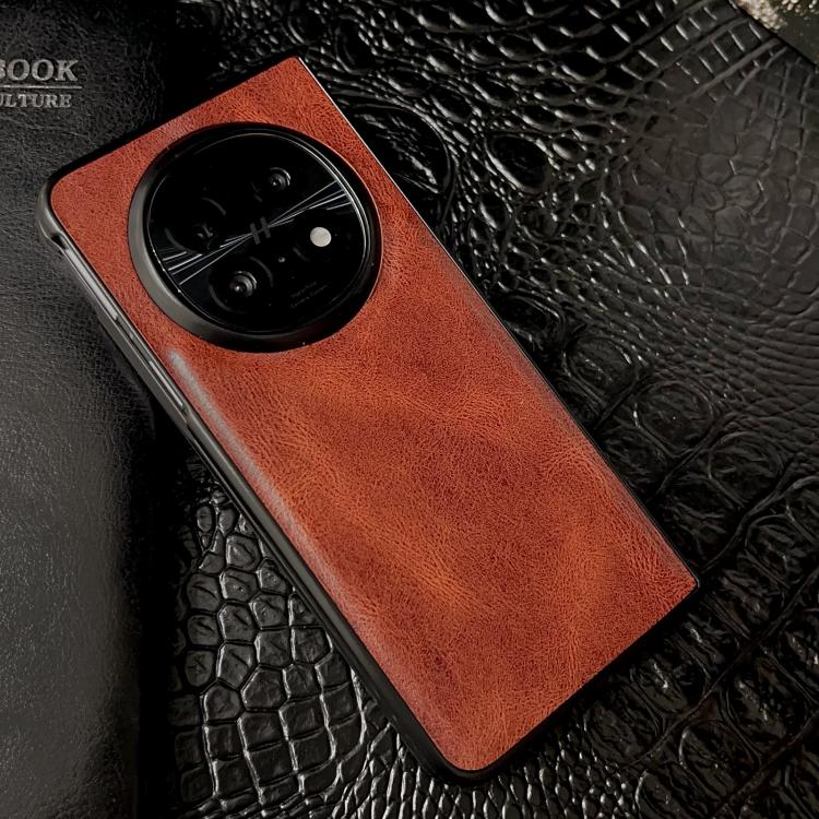 For OPPO Find N5 Crazy Horse Texture PU + PC Phone Case