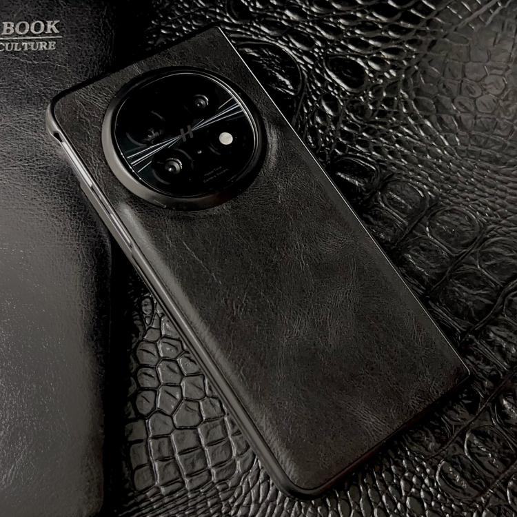 For OPPO Find N5 Crazy Horse Texture PU + PC Phone Case