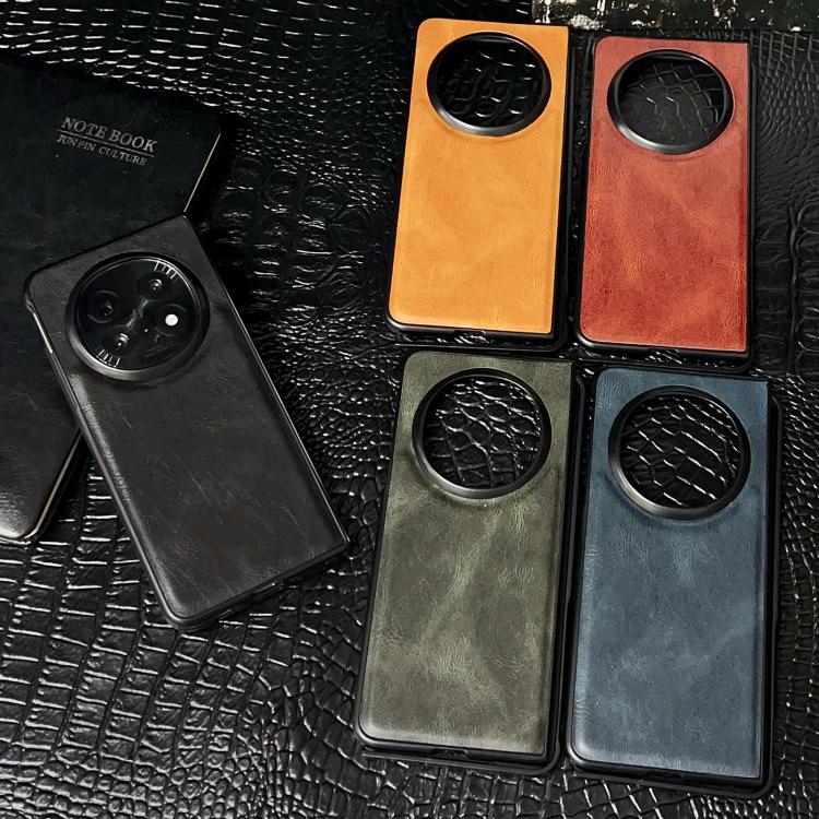 For OPPO Find N5 Crazy Horse Texture PU + PC Phone Case