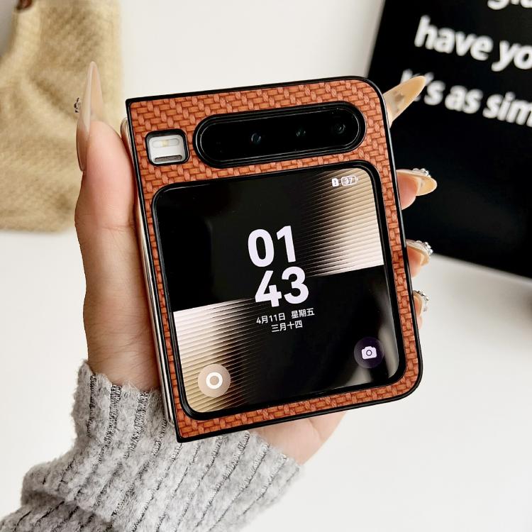 For Huawei Pura X Weave Texture PC Phone Case