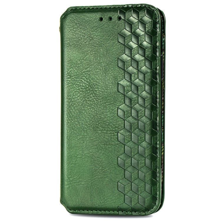 For Samsung Galaxy A30(Japanese Version) Cubic Grid Pressed Horizontal Flip Magnetic Leather Case with Holder & Card Slots & Wallet