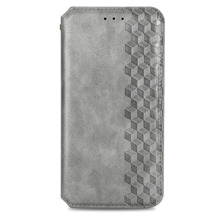 For Samsung Galaxy A70s Cubic Grid Pressed Horizontal Flip Magnetic Leather Case with Holder & Card Slots & Wallet