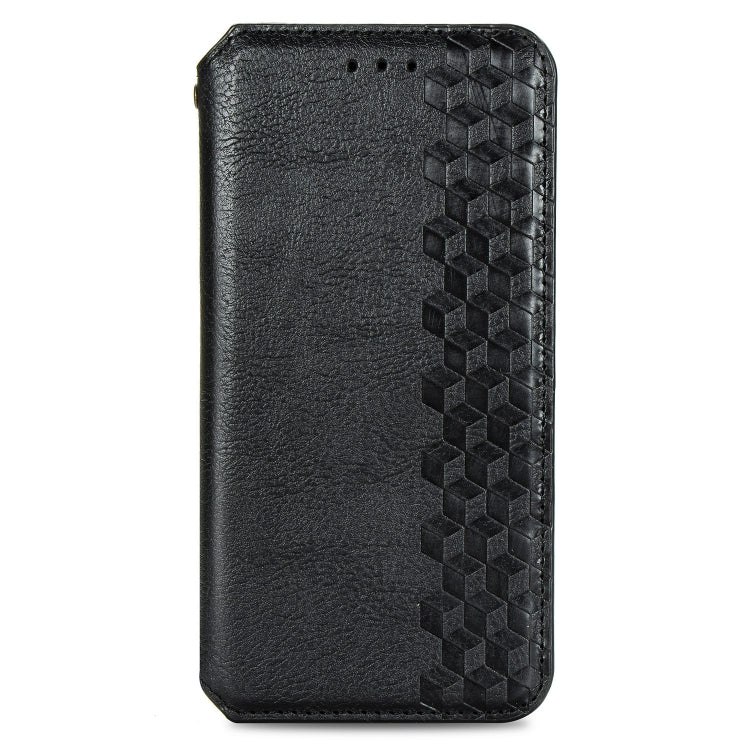 For Samsung Galaxy A71 5G Cubic Grid Pressed Horizontal Flip Magnetic Leather Case with Holder & Card Slots & Wallet